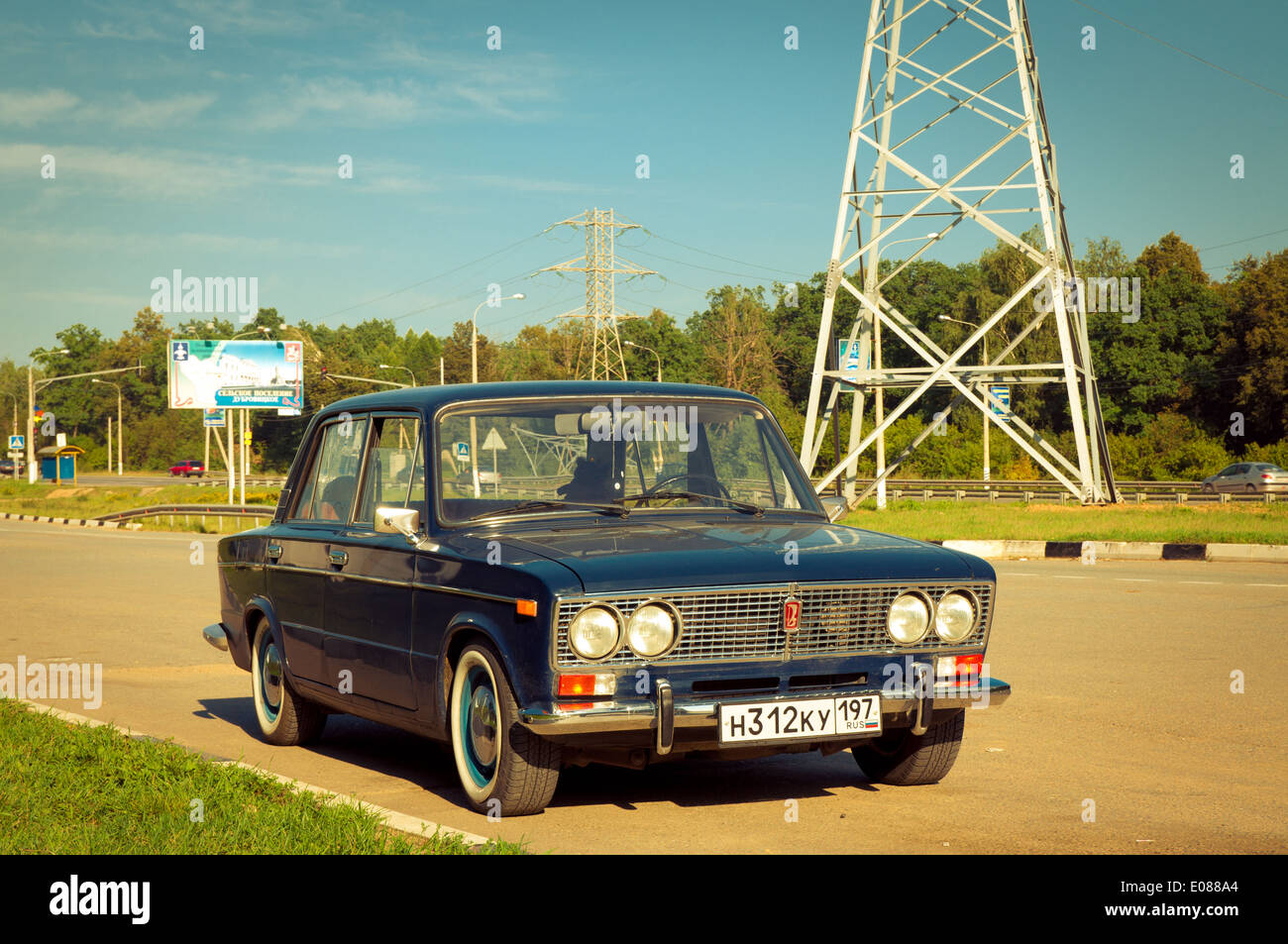 Sowjetische Oldtimer Lada VAZ-2103-2106 Stockfoto