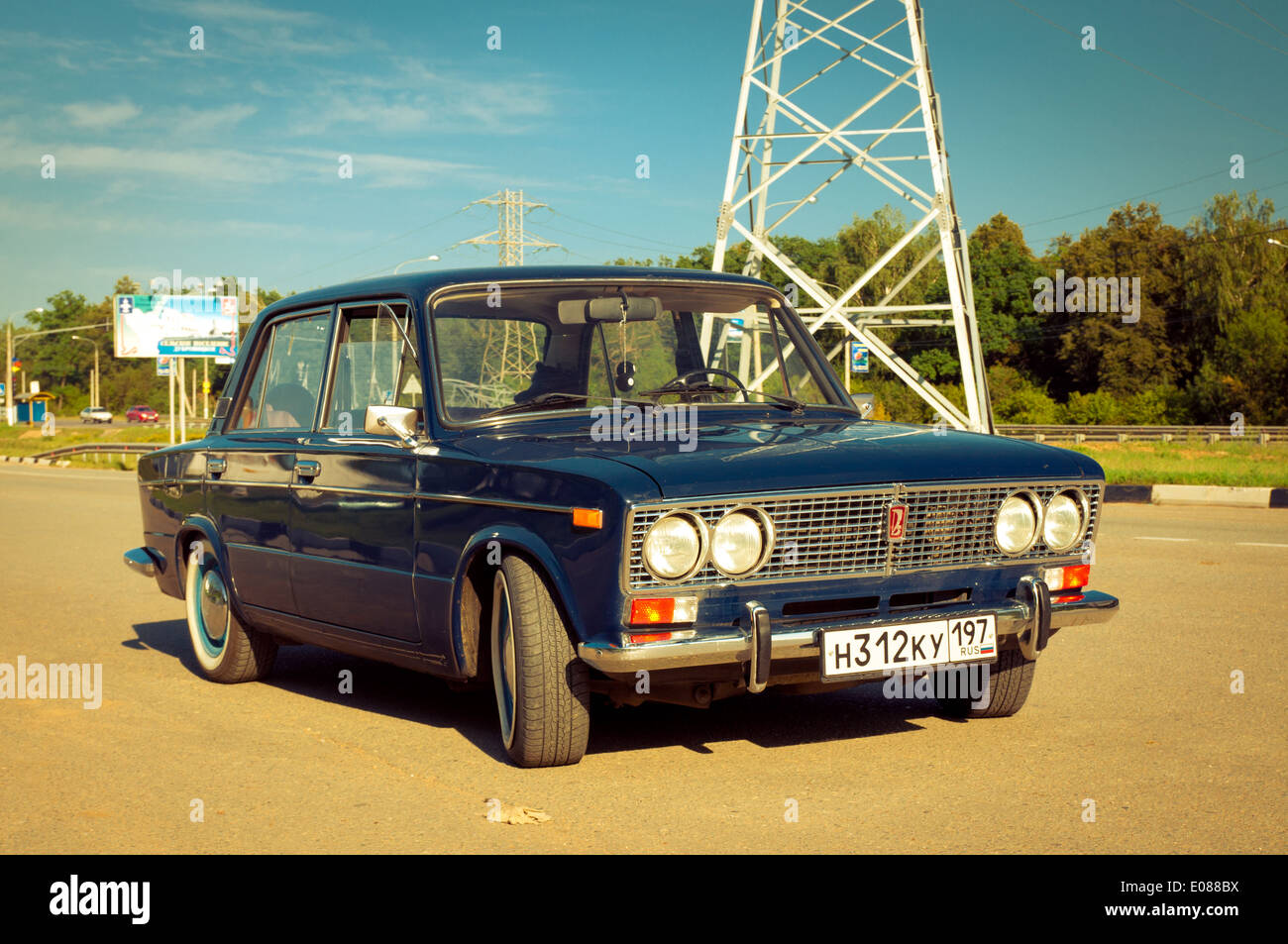 Sowjetische Oldtimer Lada VAZ-2103-2106 Stockfoto