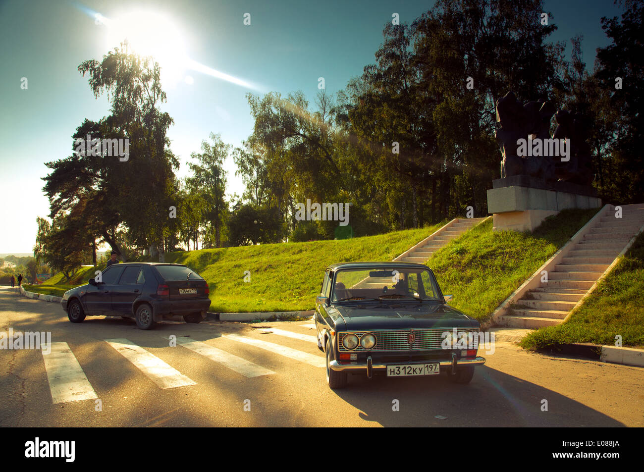Sowjetische Oldtimer Lada VAZ-2103-2106 Stockfoto