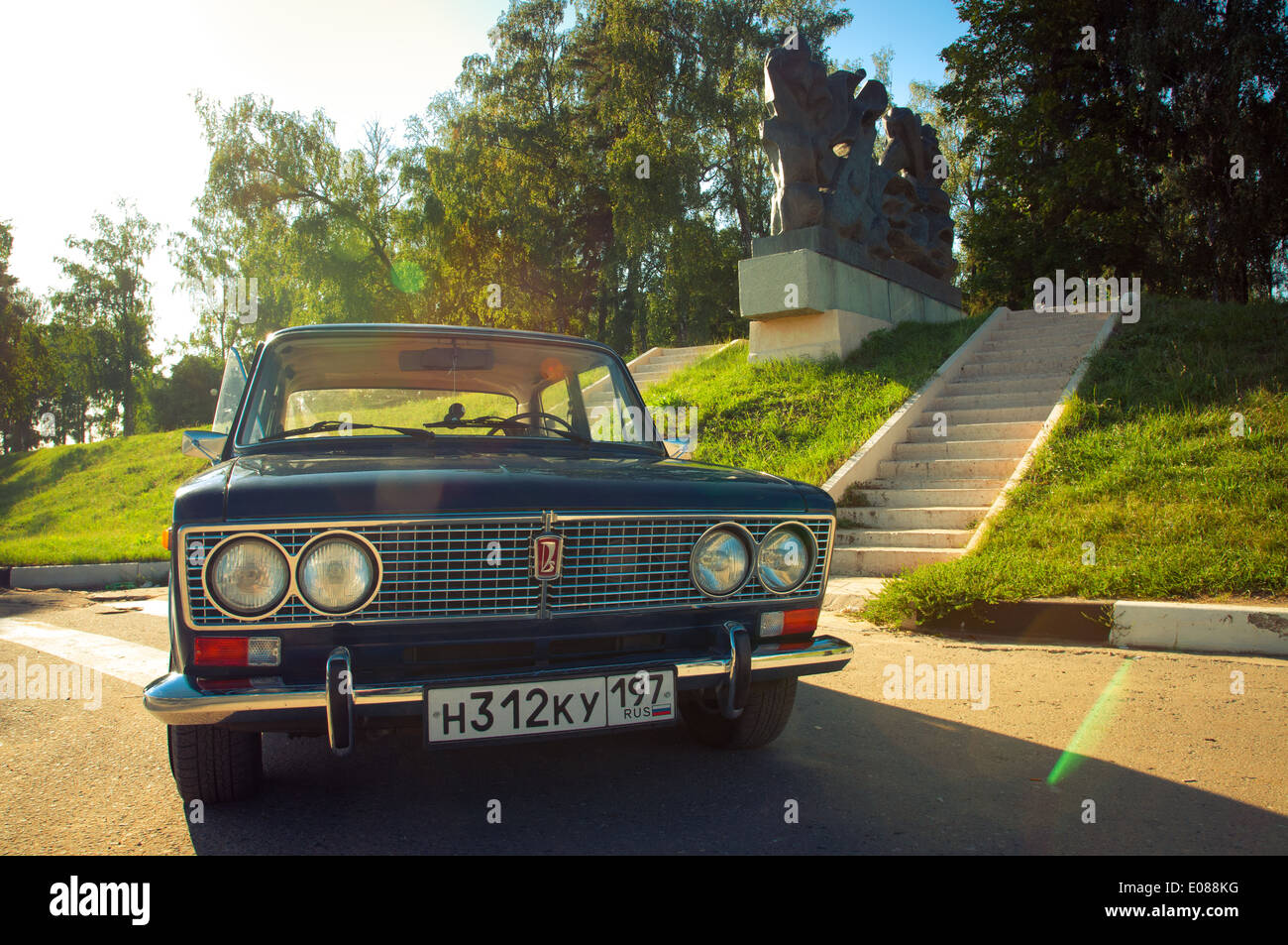 Sowjetische Oldtimer Lada VAZ-2103-2106 Stockfoto