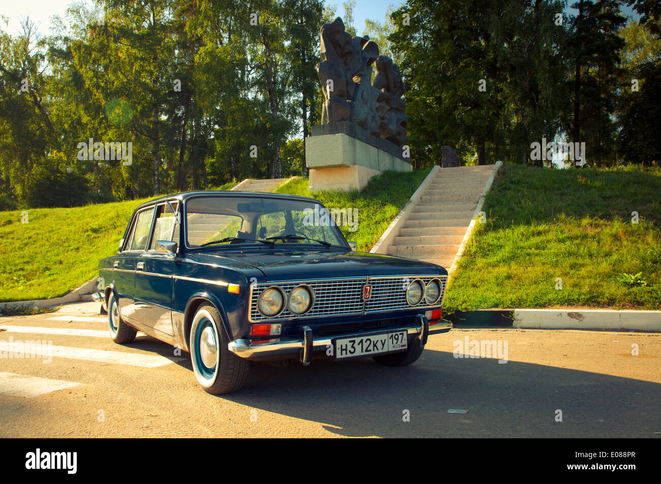 Sowjetische Oldtimer Lada VAZ-2103-2106 Stockfoto