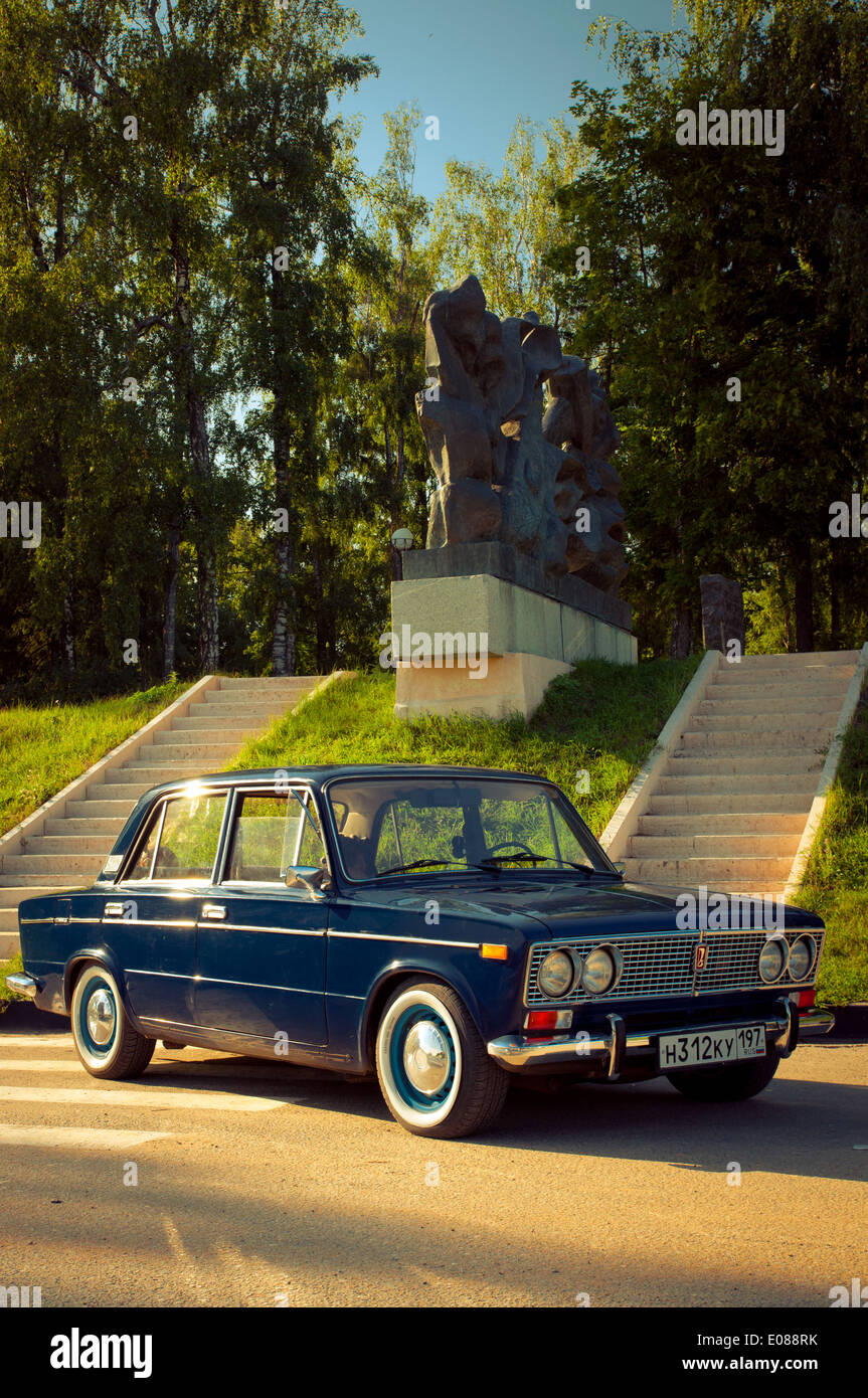 Sowjetische Oldtimer Lada VAZ-2103-2106 Stockfoto