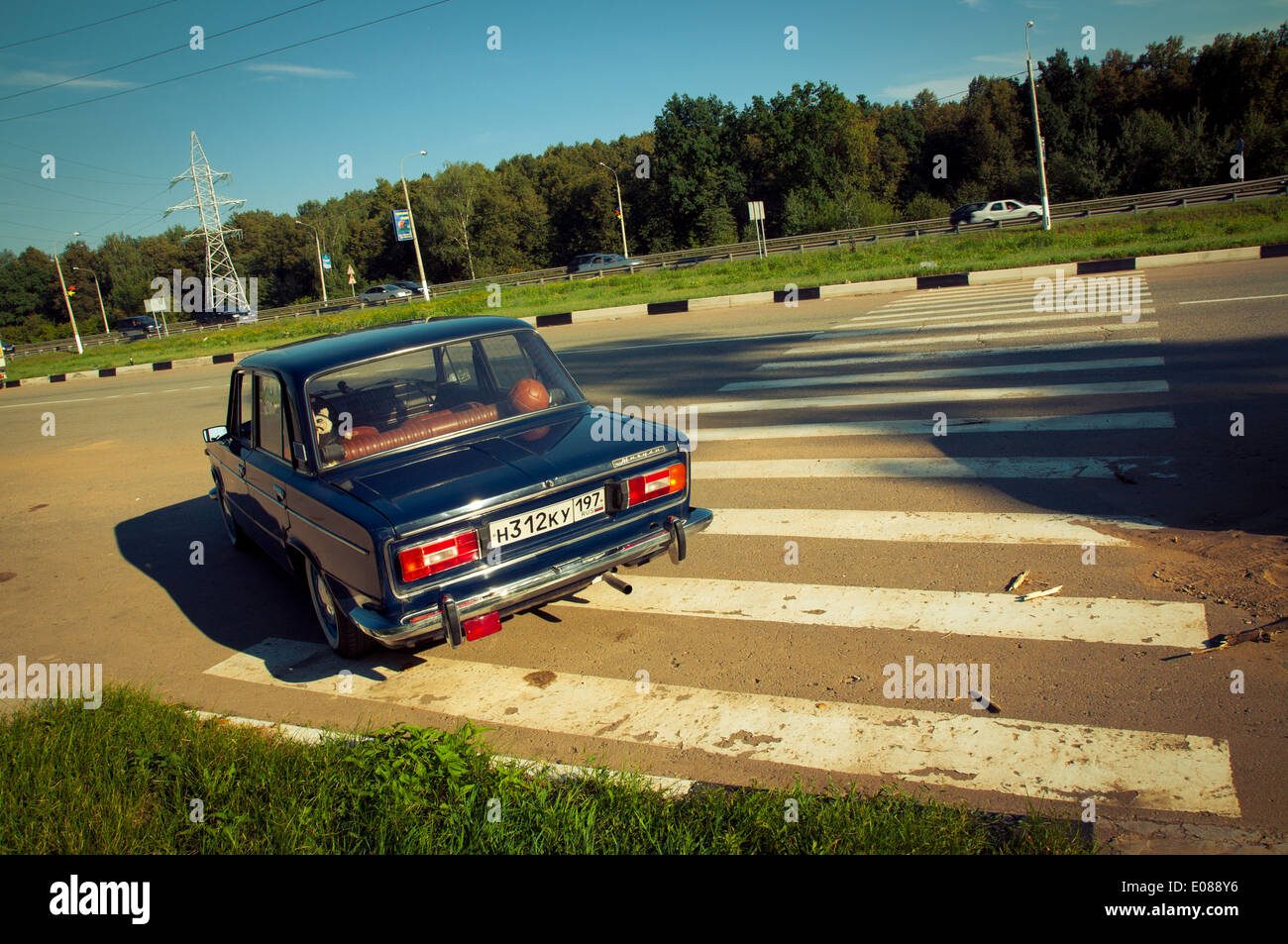Sowjetische Oldtimer Lada VAZ-2103-2106 Stockfoto