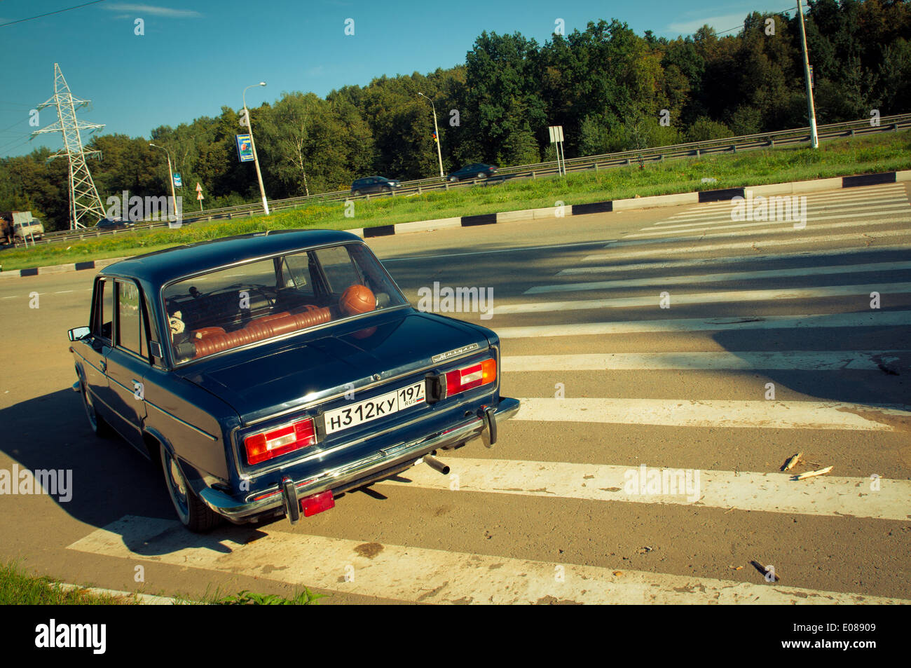 Sowjetische Oldtimer Lada VAZ-2103-2106 Stockfoto