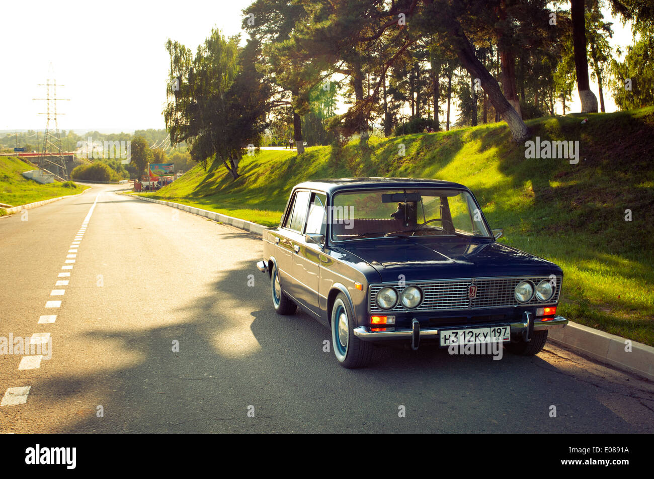 Sowjetische Oldtimer Lada VAZ-2103-2106 Stockfoto