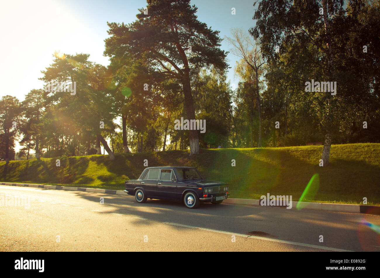 Sowjetische Oldtimer Lada VAZ-2103-2106 Stockfoto