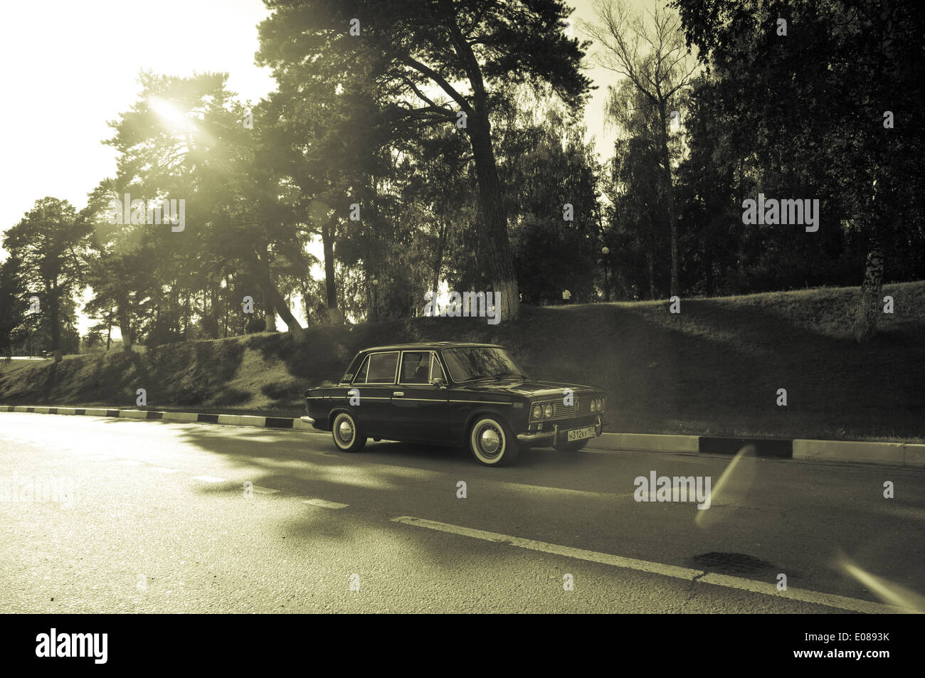 Sowjetische Oldtimer Lada VAZ-2103-2106 Stockfoto