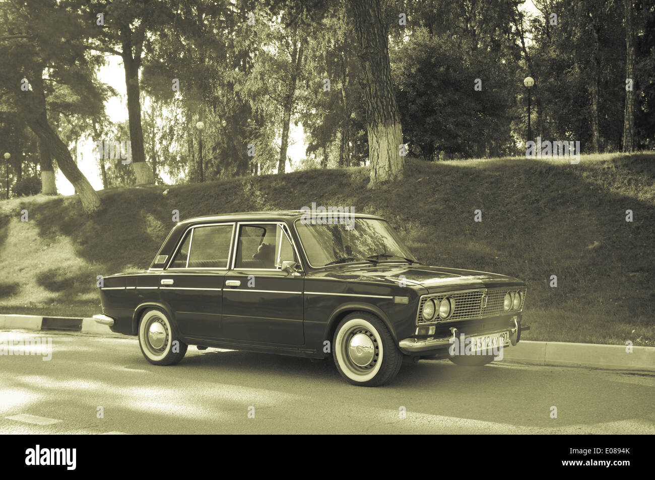 Sowjetische Oldtimer Lada VAZ-2103-2106 Stockfoto