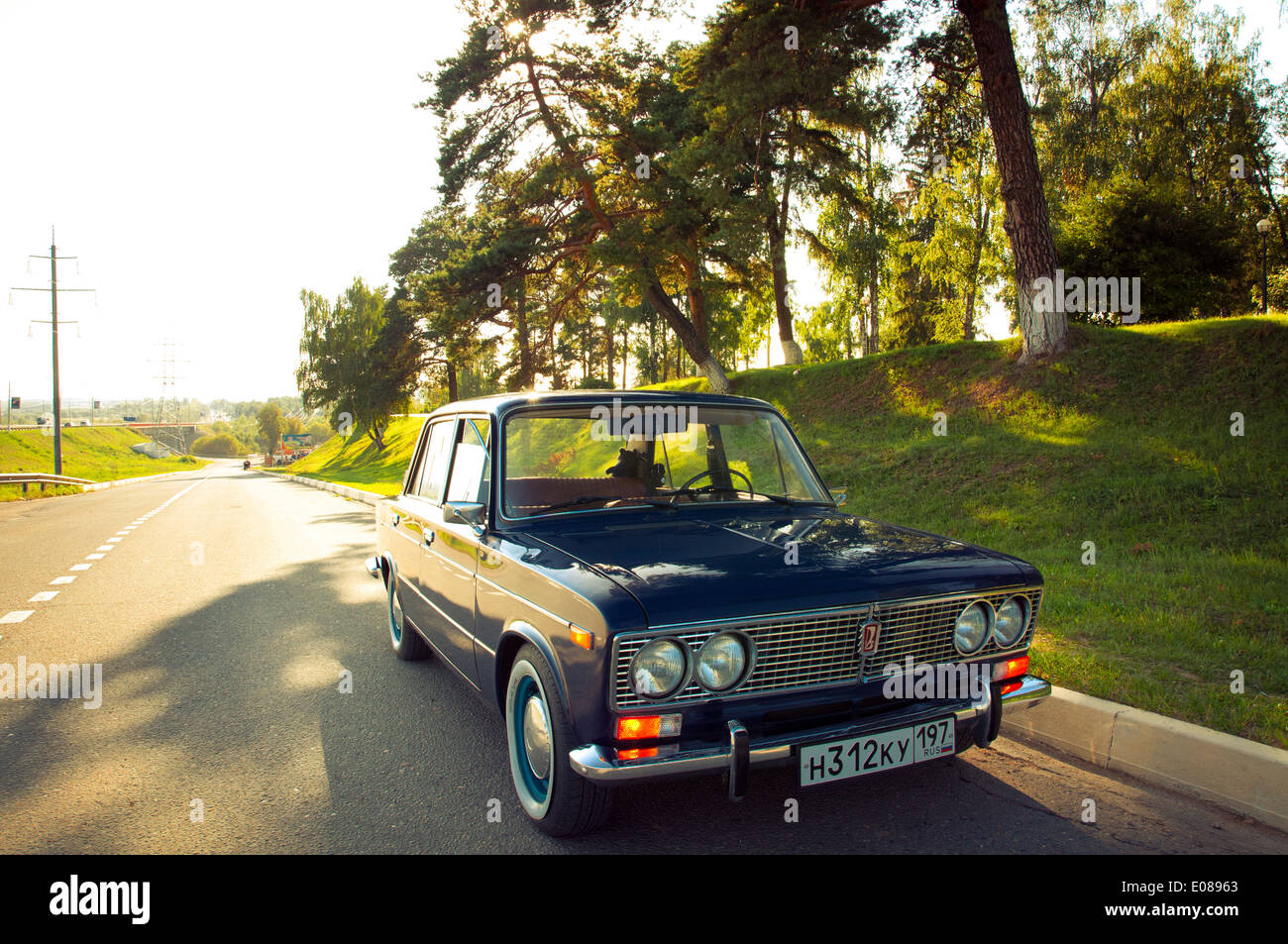 Sowjetische Oldtimer Lada VAZ-2103-2106 Stockfoto