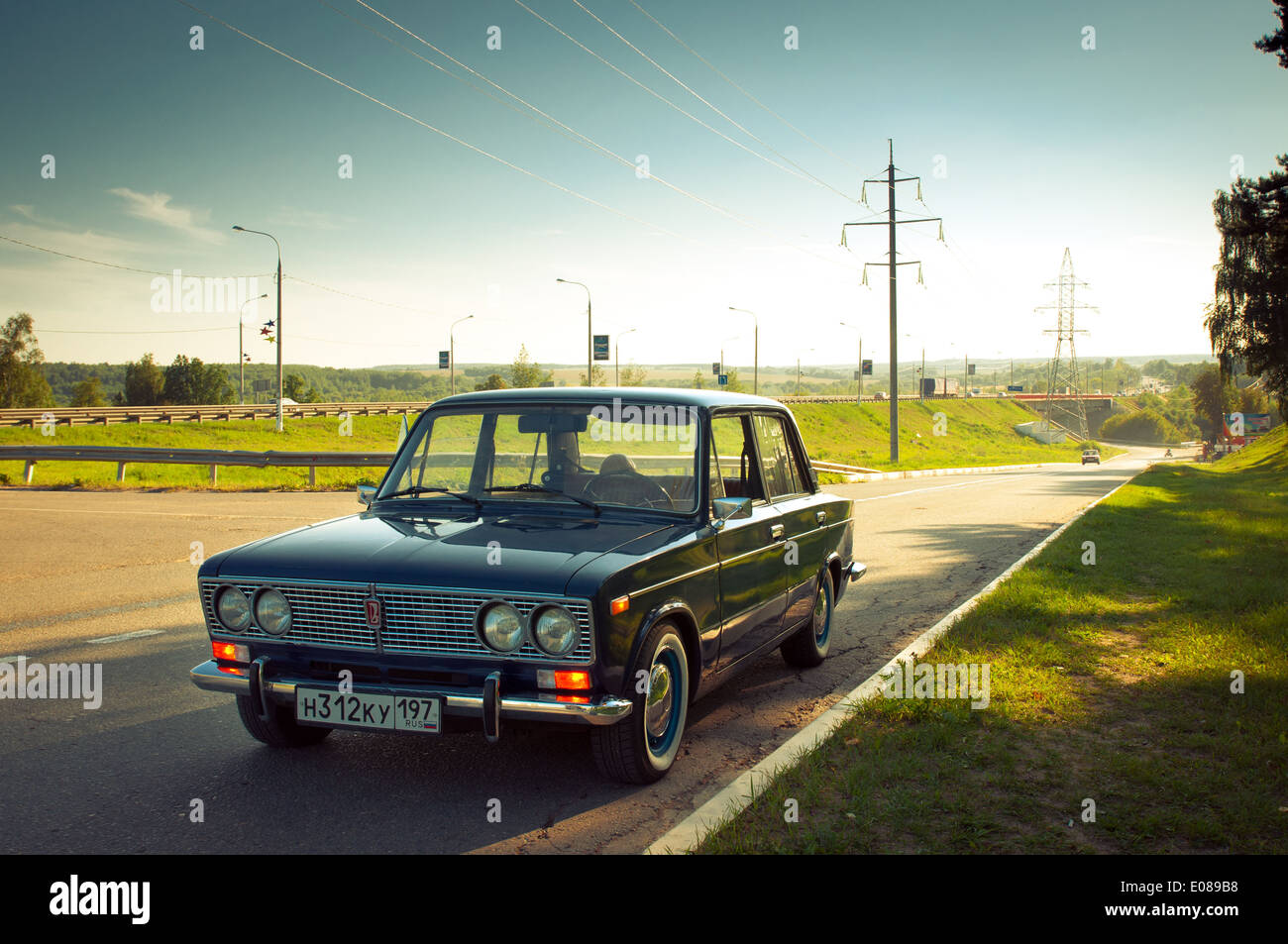 Sowjetische Oldtimer Lada VAZ-2103-2106 Stockfoto