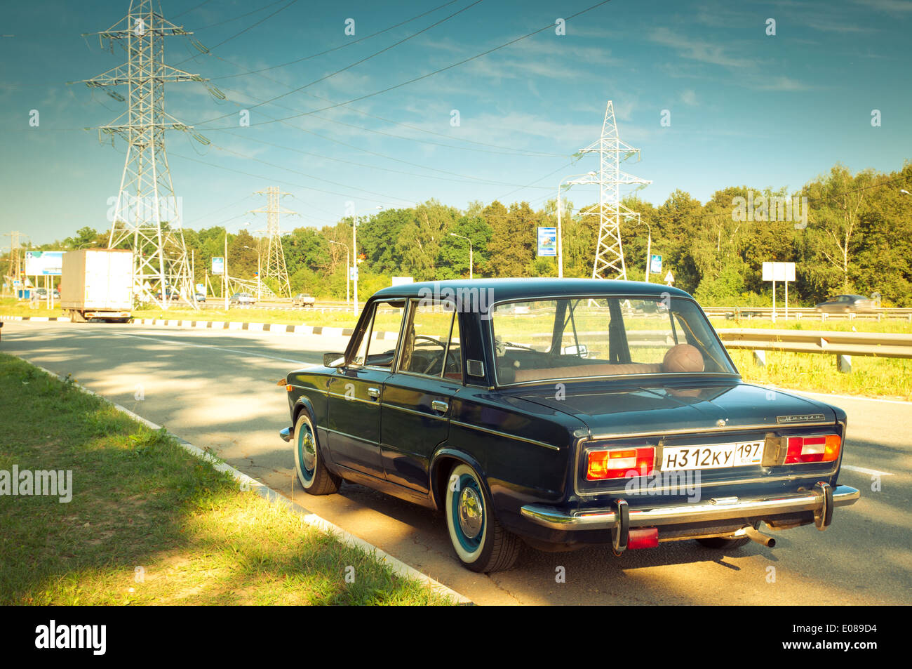 Sowjetische Oldtimer Lada VAZ-2103-2106 Stockfoto