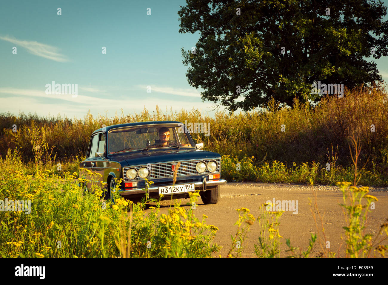 Sowjetische Oldtimer Lada VAZ-2103-2106 Stockfoto