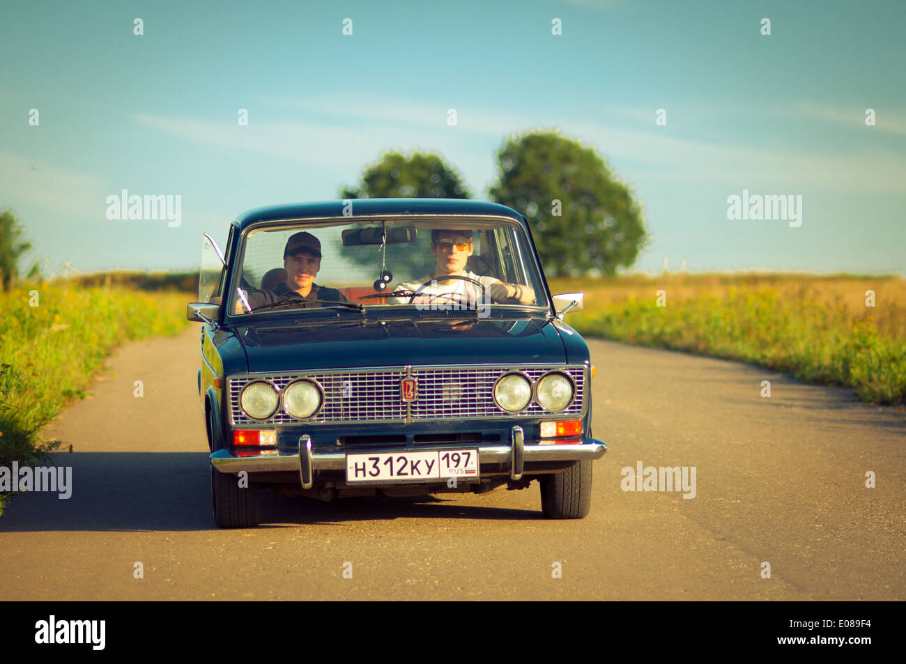 Sowjetische Oldtimer Lada VAZ-2103-2106 Stockfoto