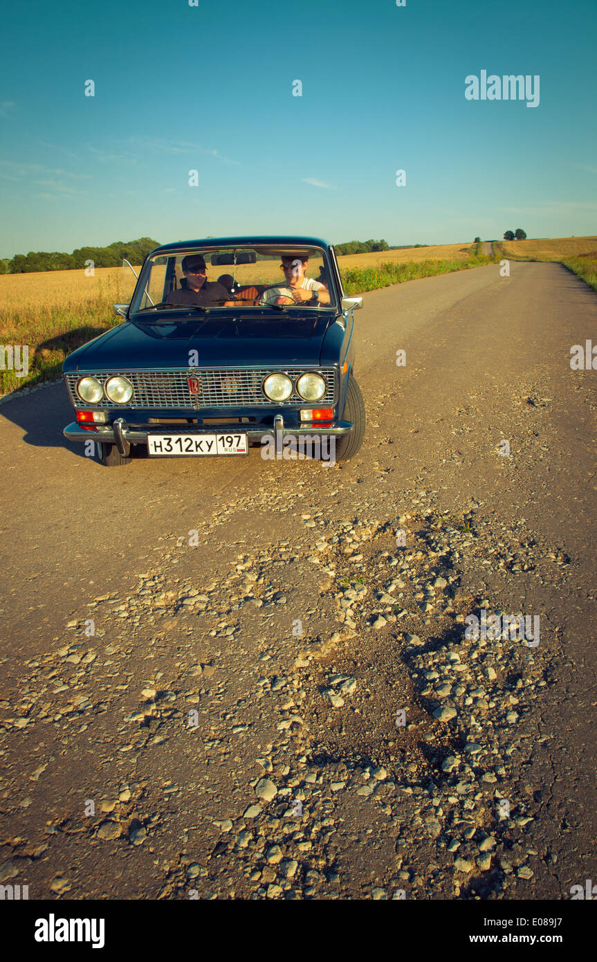 Sowjetische Oldtimer Lada VAZ-2103-2106 Stockfoto