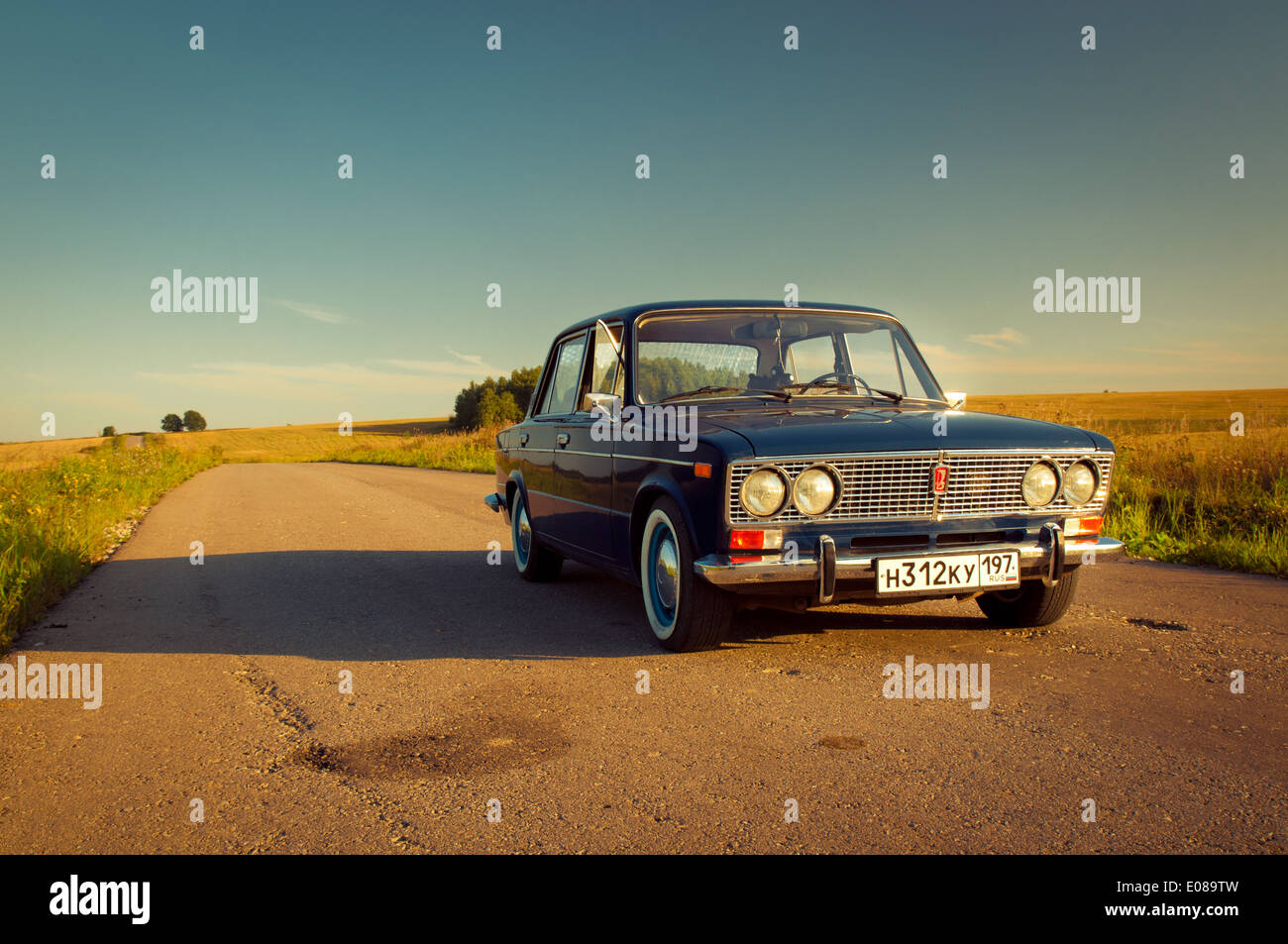 Sowjetische Oldtimer Lada VAZ-2103-2106 Stockfoto
