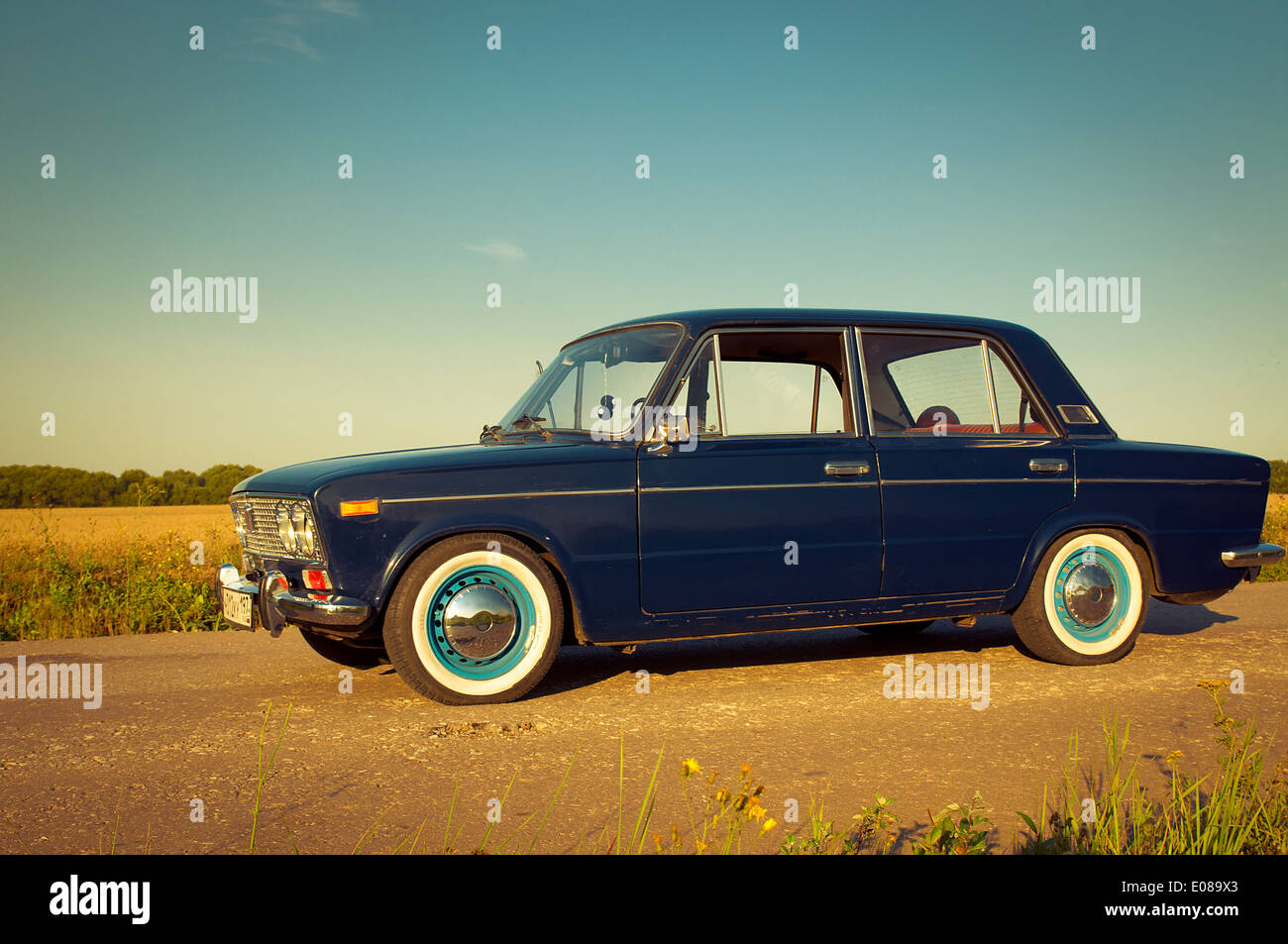 Sowjetische Oldtimer Lada VAZ-2103-2106 Stockfoto