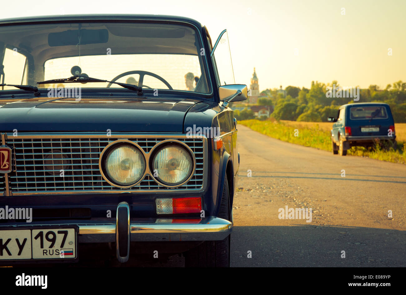 Sowjetische Oldtimer Lada VAZ-2103-2106 Stockfoto