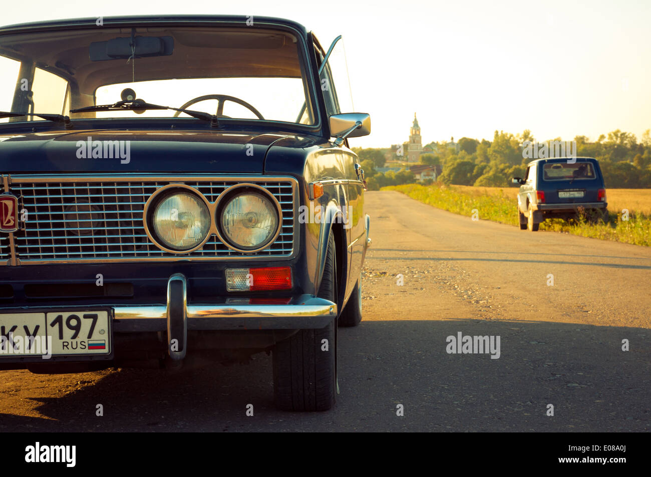 Sowjetische Oldtimer Lada VAZ-2103-2106 Stockfoto