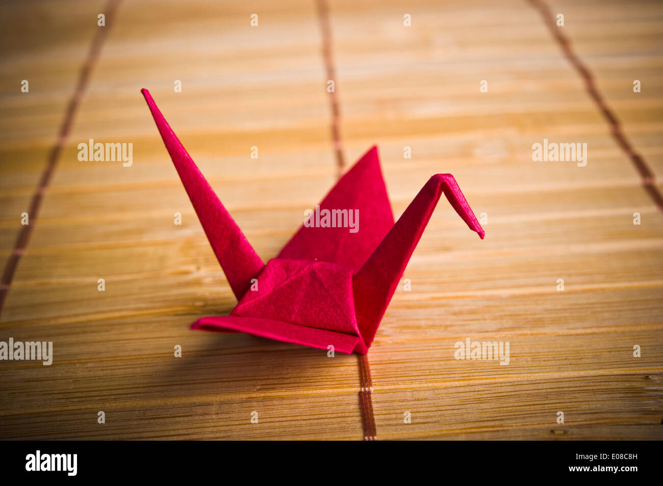 roten Origami Vogel Stockfoto