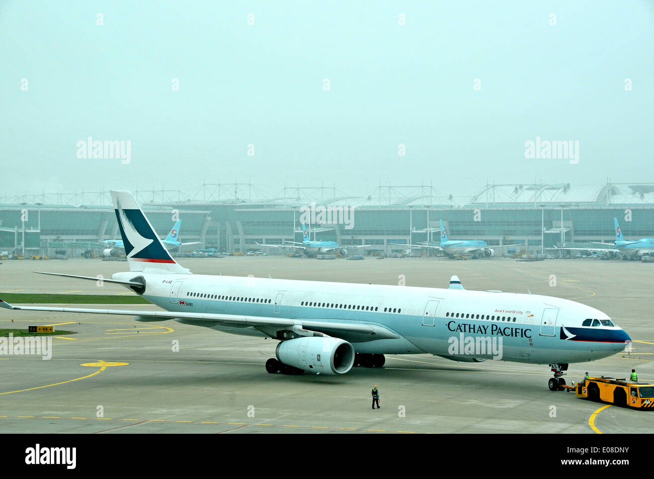 Airbus A330-342 von Cathay Pacific Incheon internationaler Flughafen Süd Korea Stockfoto