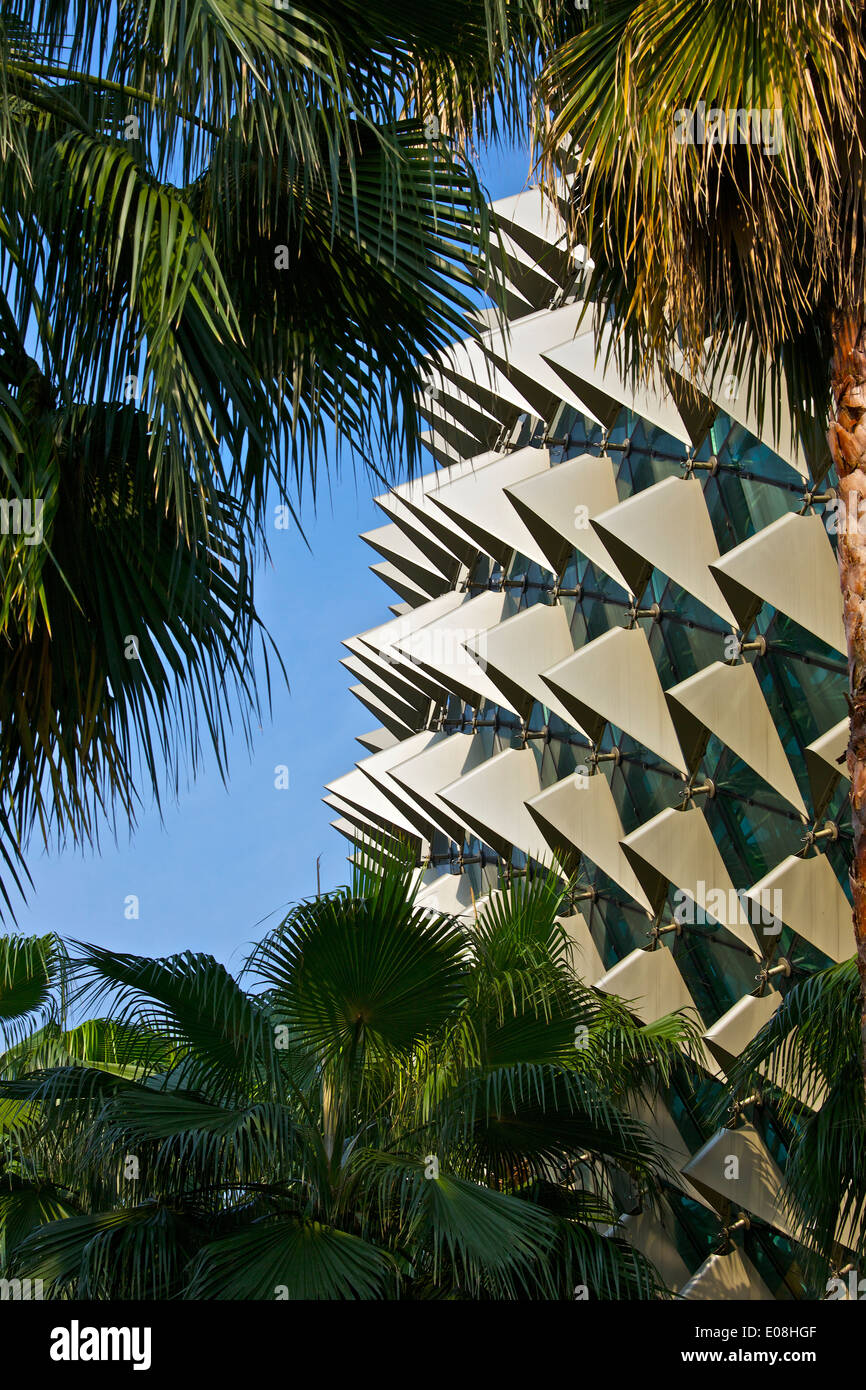 Futuristische Dach des Theater an der Bucht, Singapur. Stockfoto