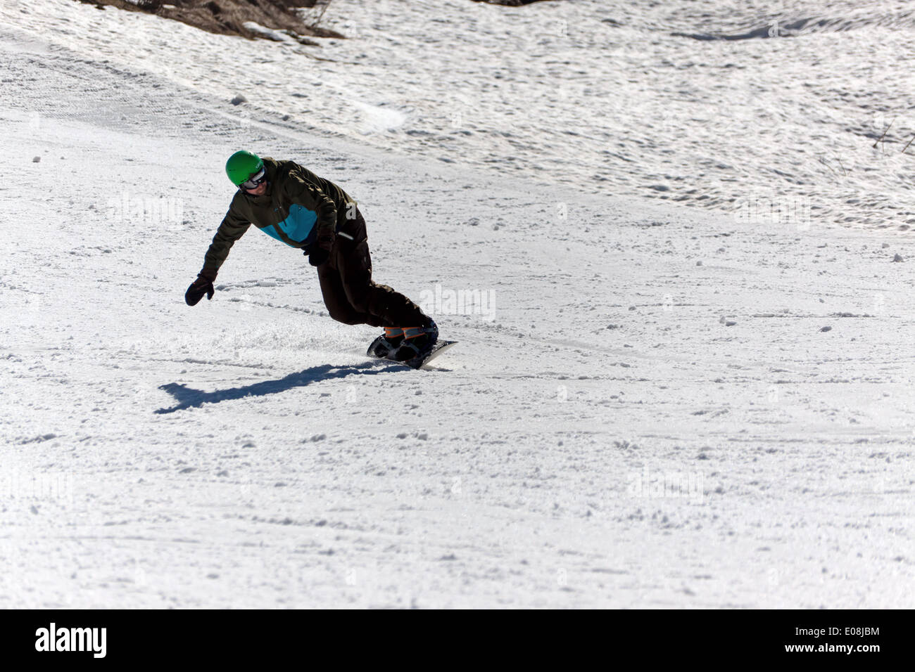 Ski-Internat in den alpinen Ferienort Les Gets Stockfoto