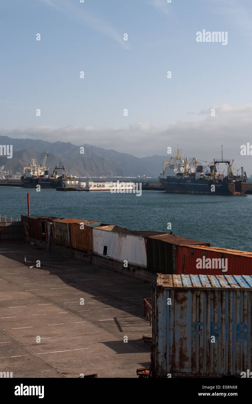 Hafen, Santa Cruz De Tenerife, Teneriffa, Spanien - Hafen, Santa Cruz De Tenerife, Teneriffa, Spanien Stockfoto