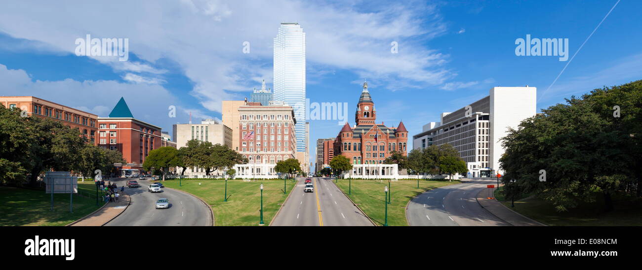 Grashügel, Website der Kennedy Ermordung, Dealey Plaza Historic District, West End, Dallas, Texas, Vereinigte Staaten von Amerika, Nordamerika Stockfoto