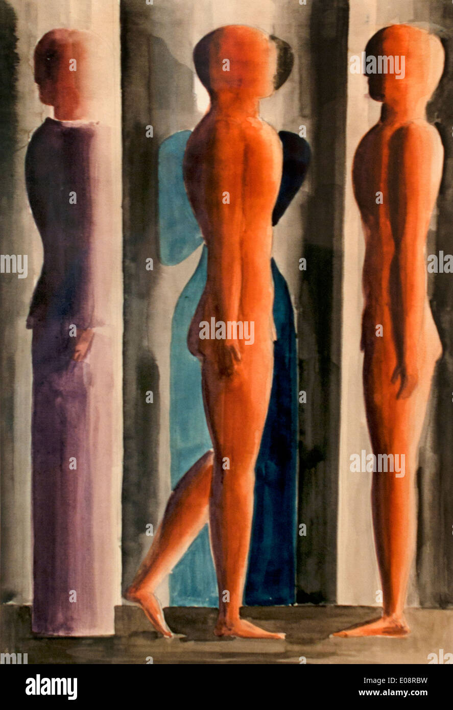 Bildung. Tri-Partition 1926 Oskar Schlemmer 1888-1943 Deutsch Deutschland Stockfoto
