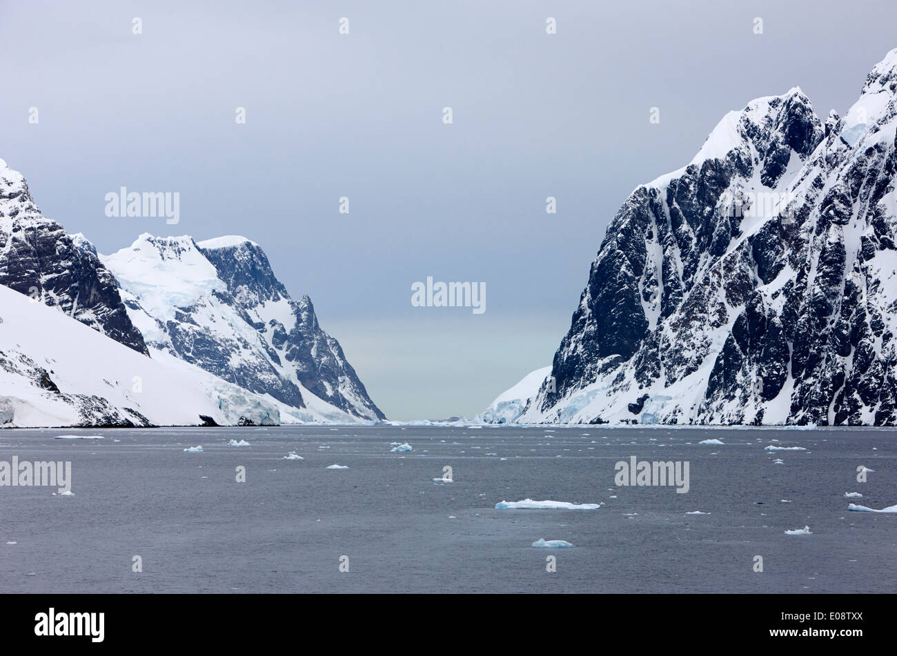 Lemaire-Kanal Antarktis Stockfoto
