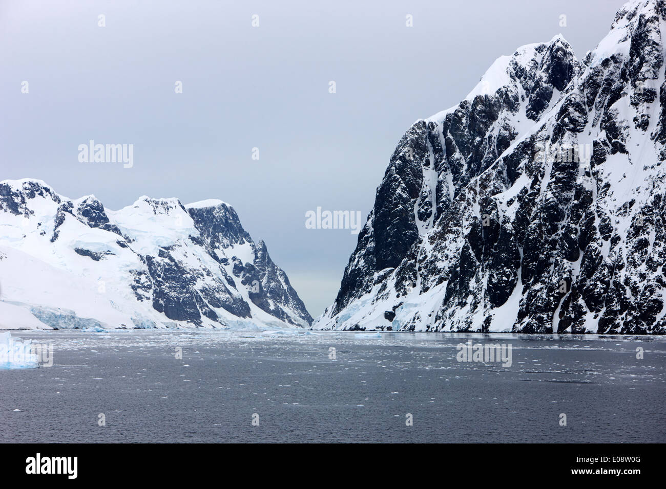 Lemaire-Kanal Antarktis Stockfoto