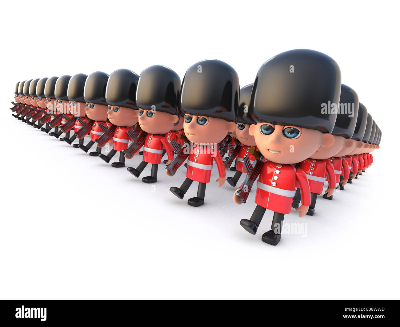 3D Coldstream Guards Parade Stockfoto