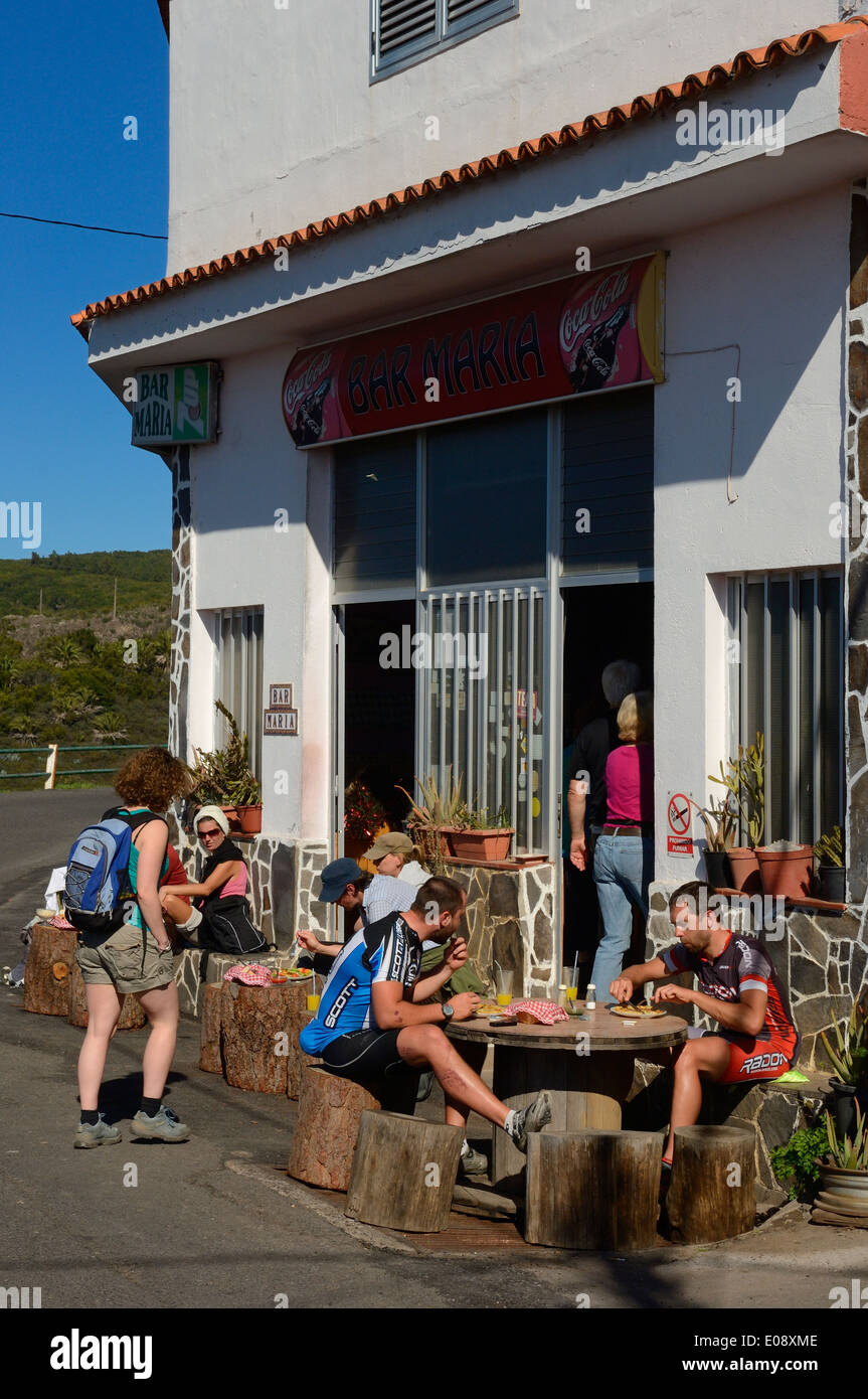 Bar Maria. El Cercado. La Gomera. Kanarischen Inseln. Teneriffa. Spanien. Europa Stockfoto
