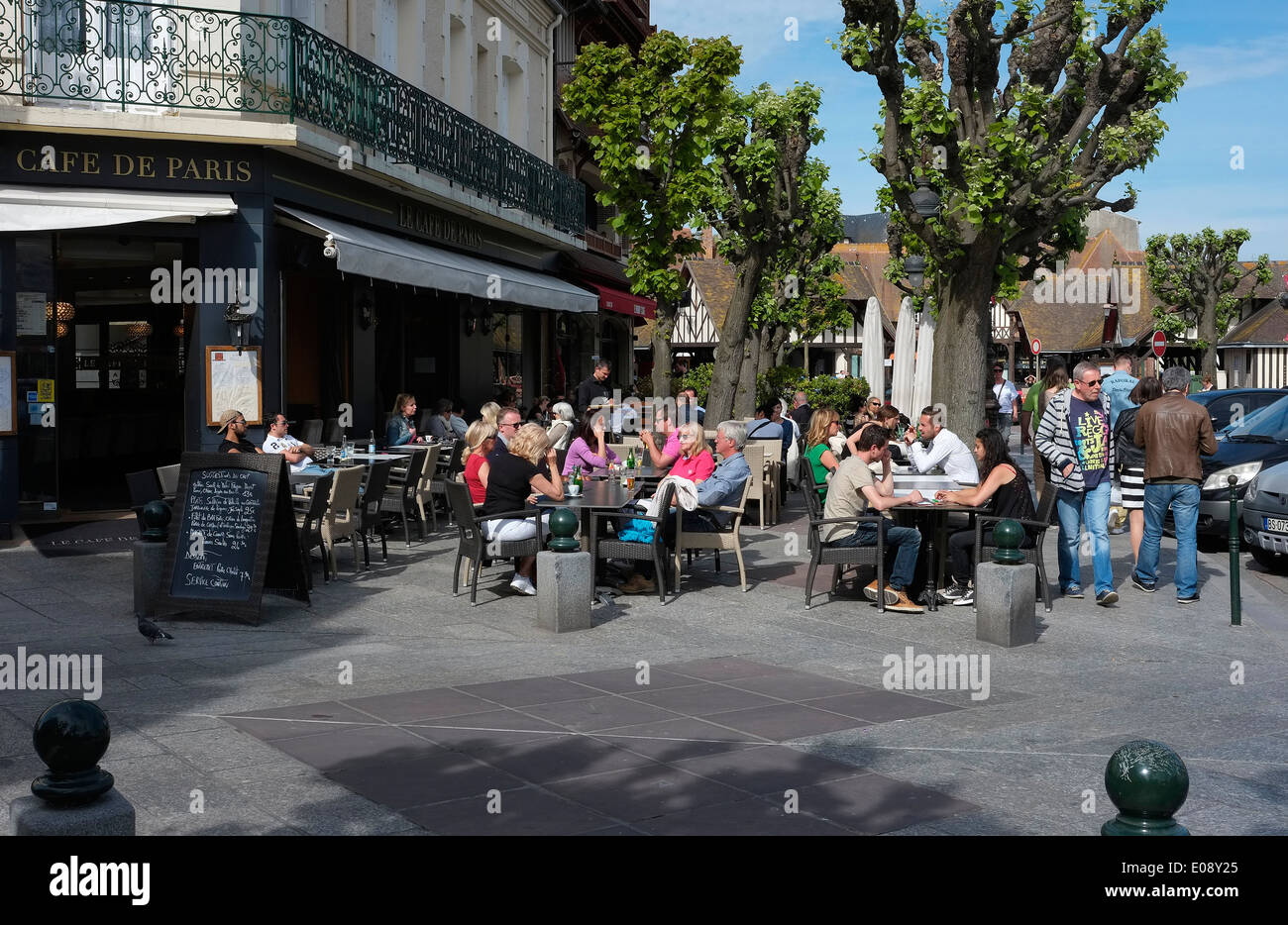 Café de Paris Restaurant, Deauville, Normandie, Frankreich Stockfoto