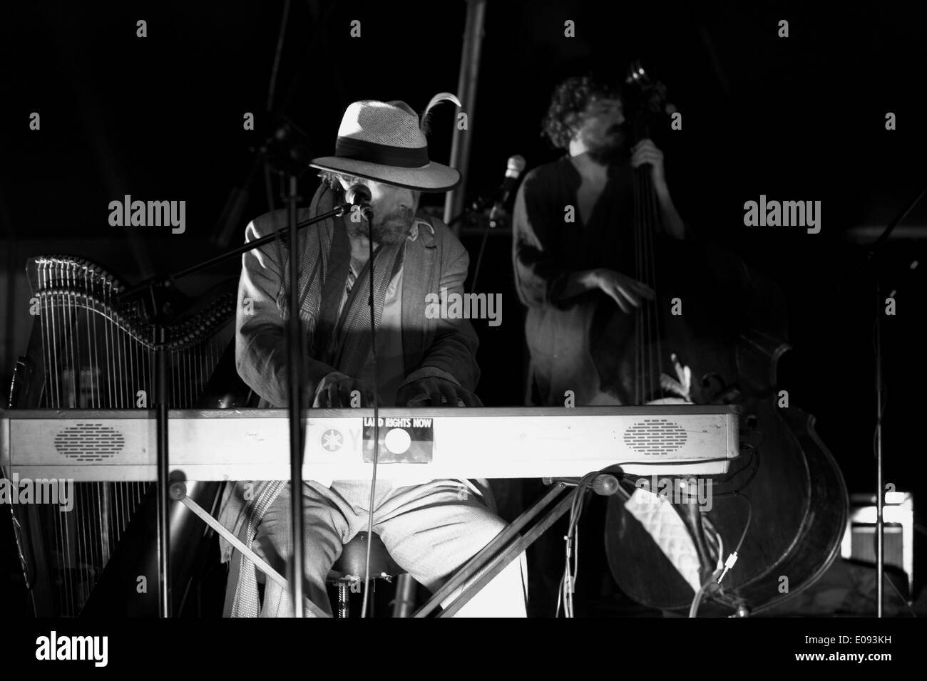 Bellurgan Park, Dundalk, Irland, 4. Mai 2014, berühmte irische Band Hothouse Flowers Spielen bei Vantastival im Bellurgan Park am 4. Mai Stockfoto