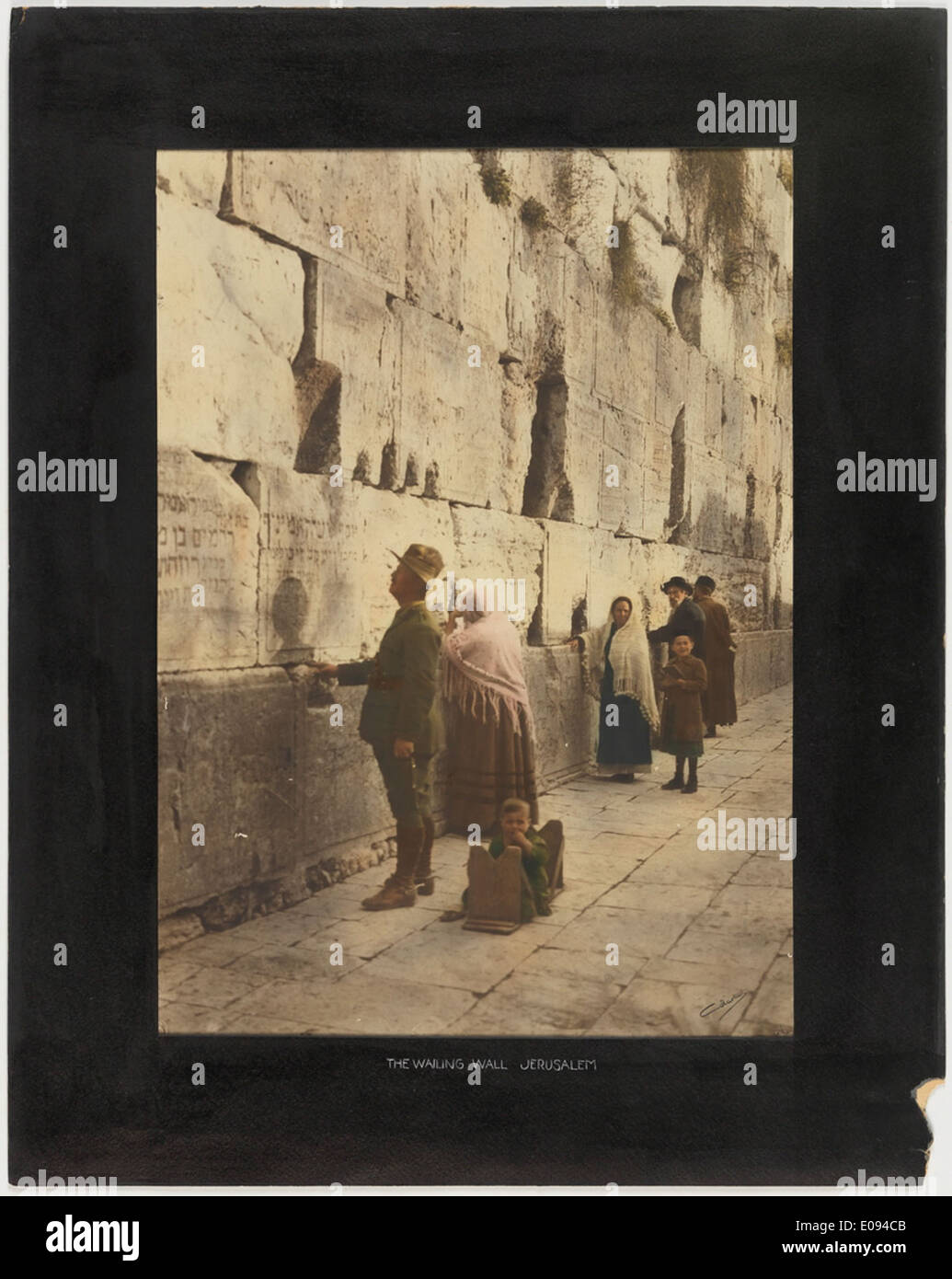 Die Klagemauer, Jerusalem Stockfoto