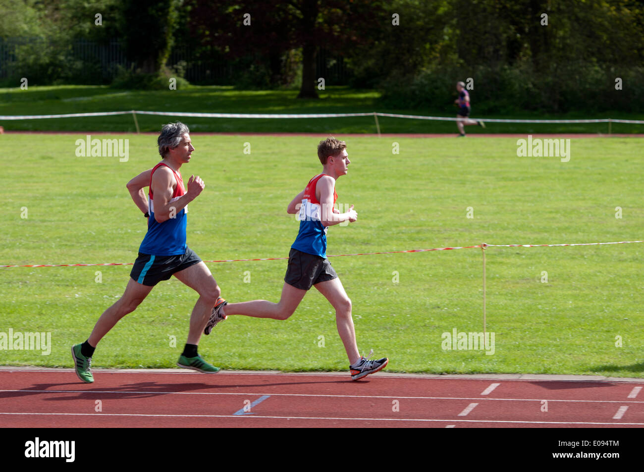 Leichtathletik, Läufer in 5000 m Männer auf Vereinsebene, UK Stockfoto