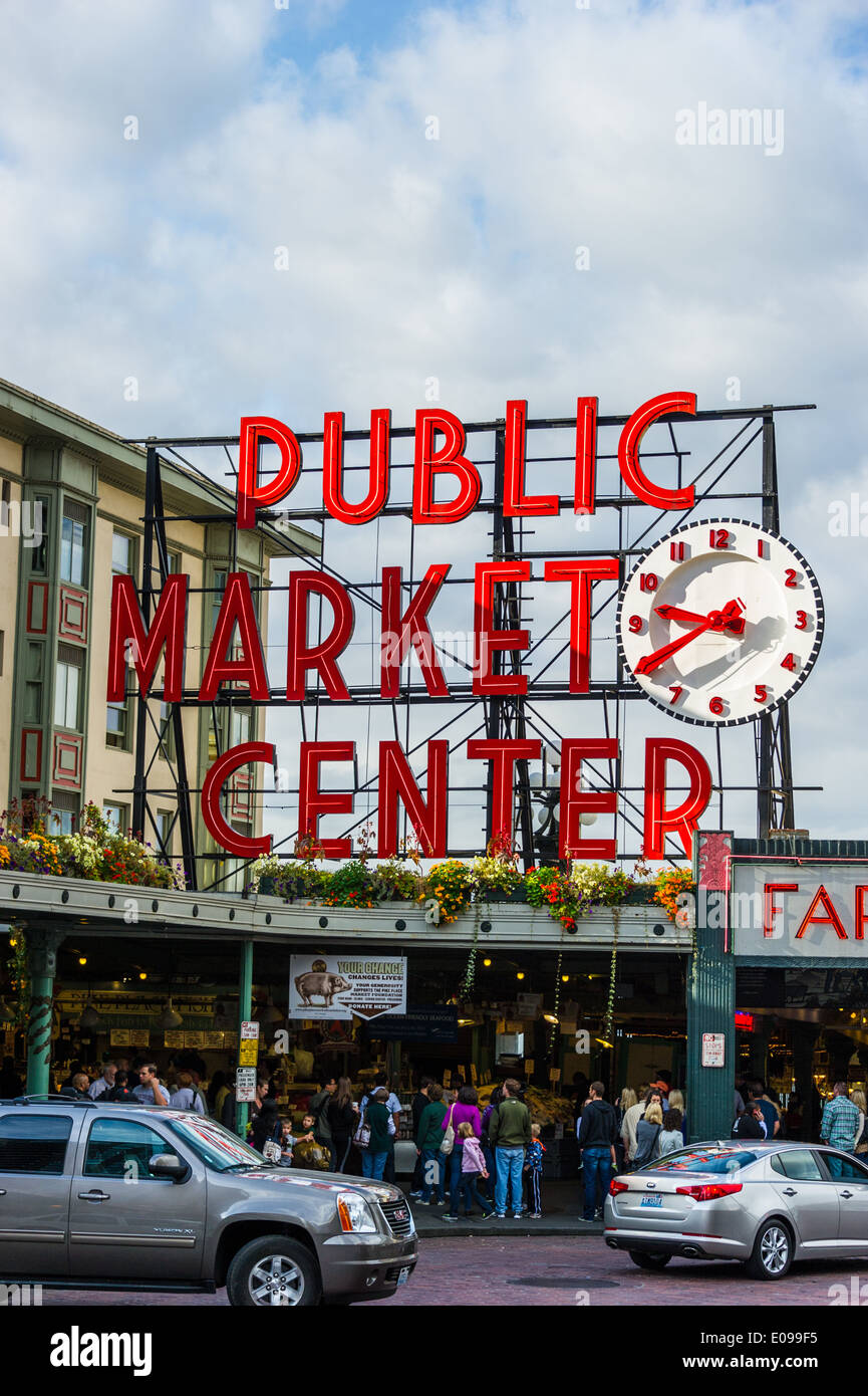 Pike Place Market Seattle Stockfoto