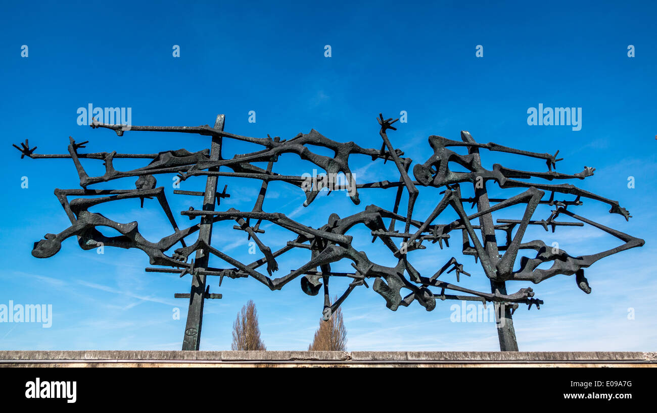 Dachau-Kriegerdenkmal. Stockfoto
