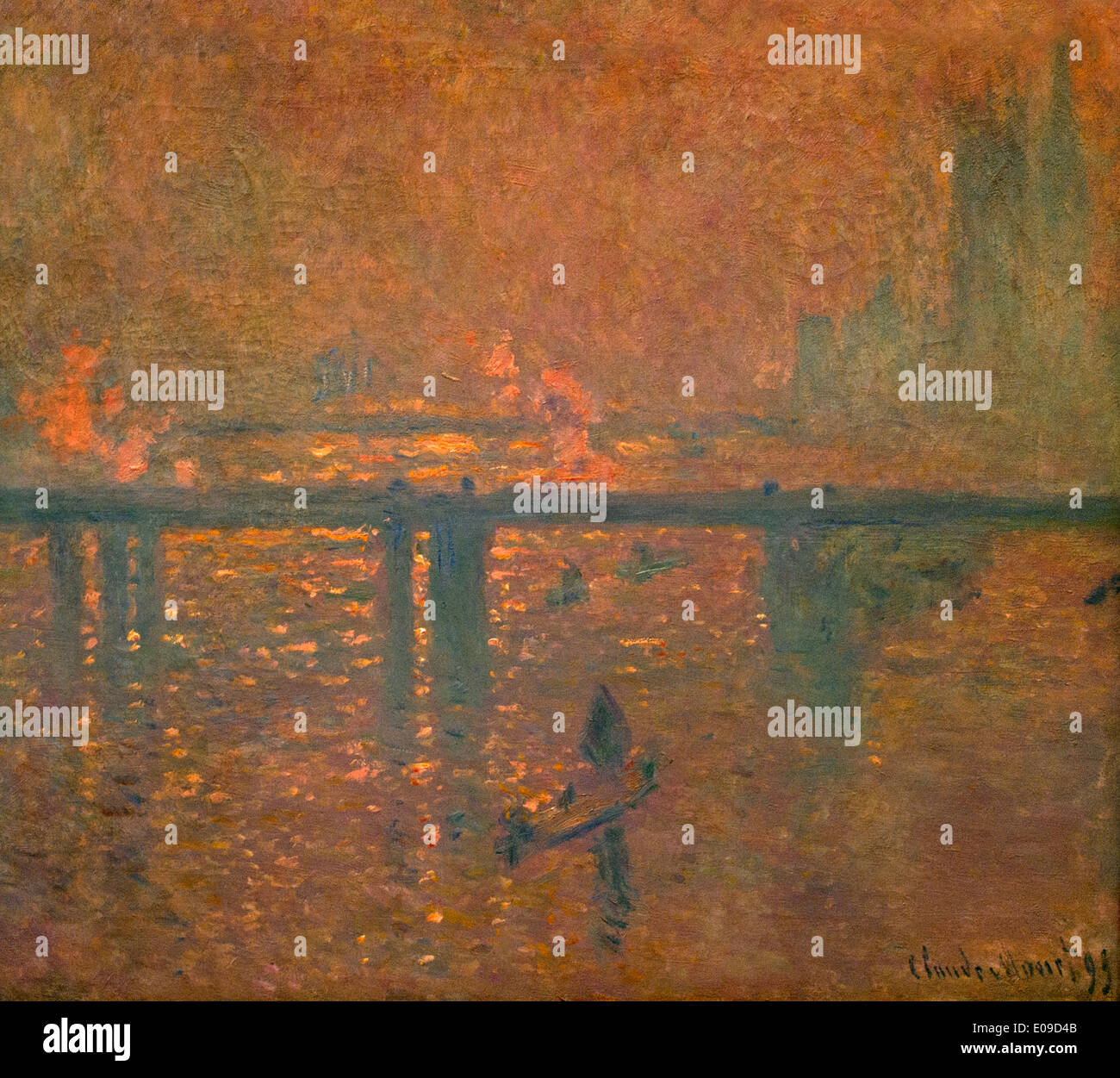 Charing Cross Bridge Themse London Claude Monet 1840 1926