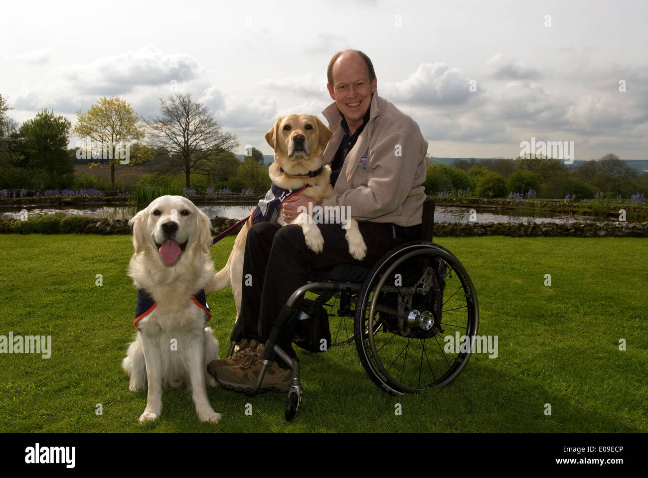 Allen Parton, ehemaliger Chief Petty Officer in der Royal Navy, der sich während des Golfkriegs 1991 lebenslang verletzte... Stockfoto