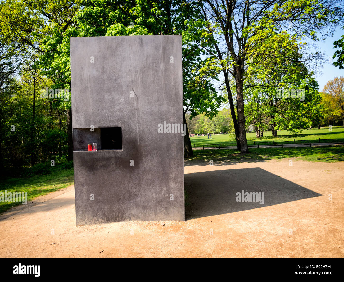 Denkmal für Homosexuelle verfolgt unter dem Nationalsozialismus in Berlin, Deutschland. Stockfoto