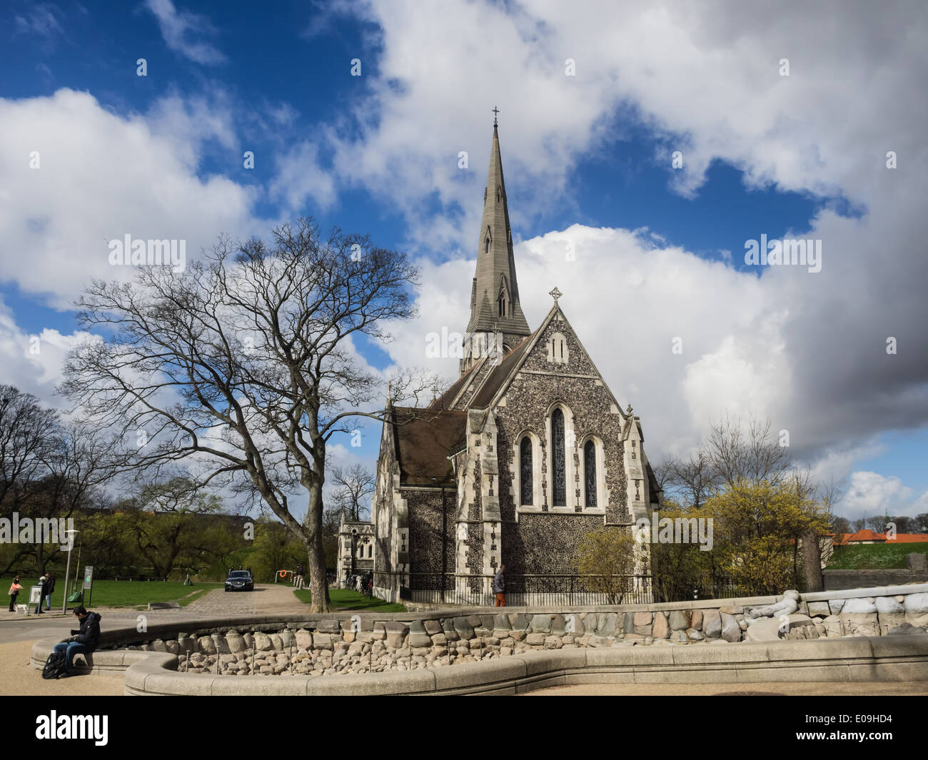 St. Alban-Kirche in Kopenhagen, Dänemark Stockfoto