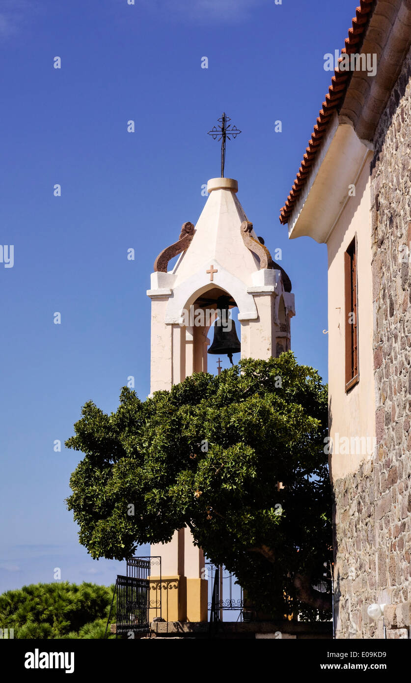 18thC Taxiarchis Kirche, Molyvos, Mytilini, Griechenland Stockfoto