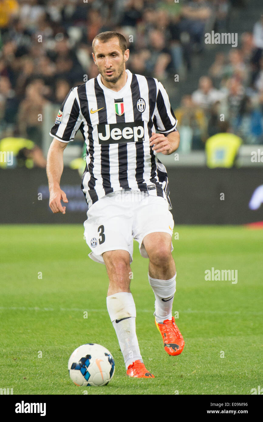 Giorgio Chiellini (Juventus), 5. Mai 2014 - Fußball / Fußball: italienische "Serie A" match zwischen Juventus 1-0 Atalanta bei Juventus Stadium in Turin, Italien. (Foto von Enrico Calderoni/AFLO SPORT) Stockfoto