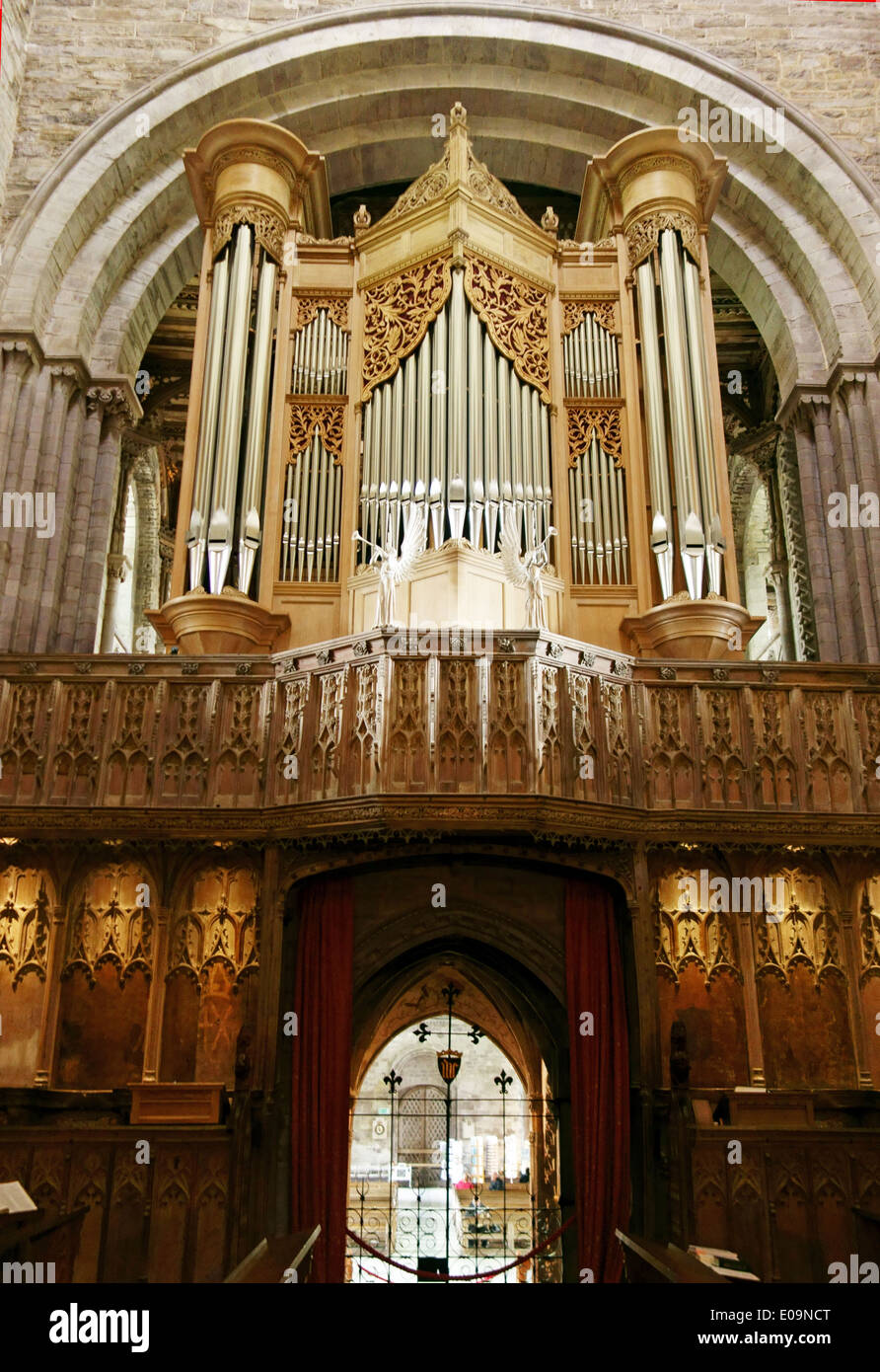 St. Davids Kathedrale, Pembrokeshire, Wales Stockfoto