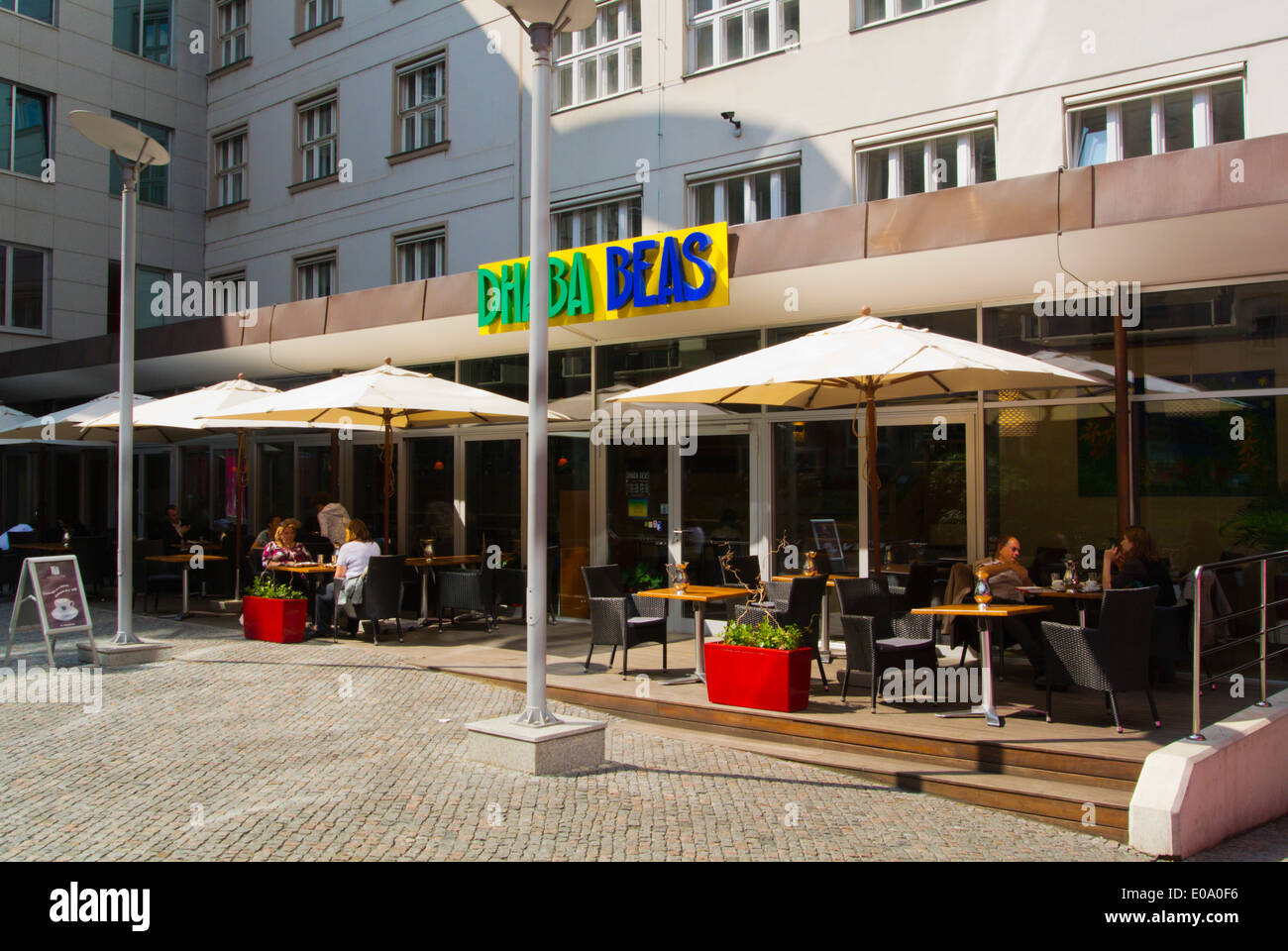 Dhaba Beas Indian style SB-vegetarisches Restaurant, Neustadt, Prag, Tschechische Republik, Europa Stockfoto