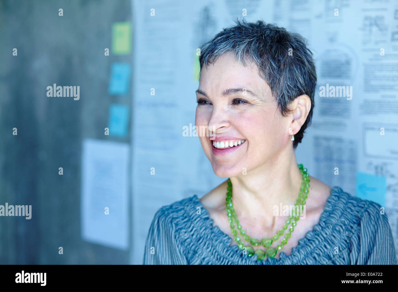 Porträt von lächelnden Reife Geschäftsfrau im Büro Stockfoto