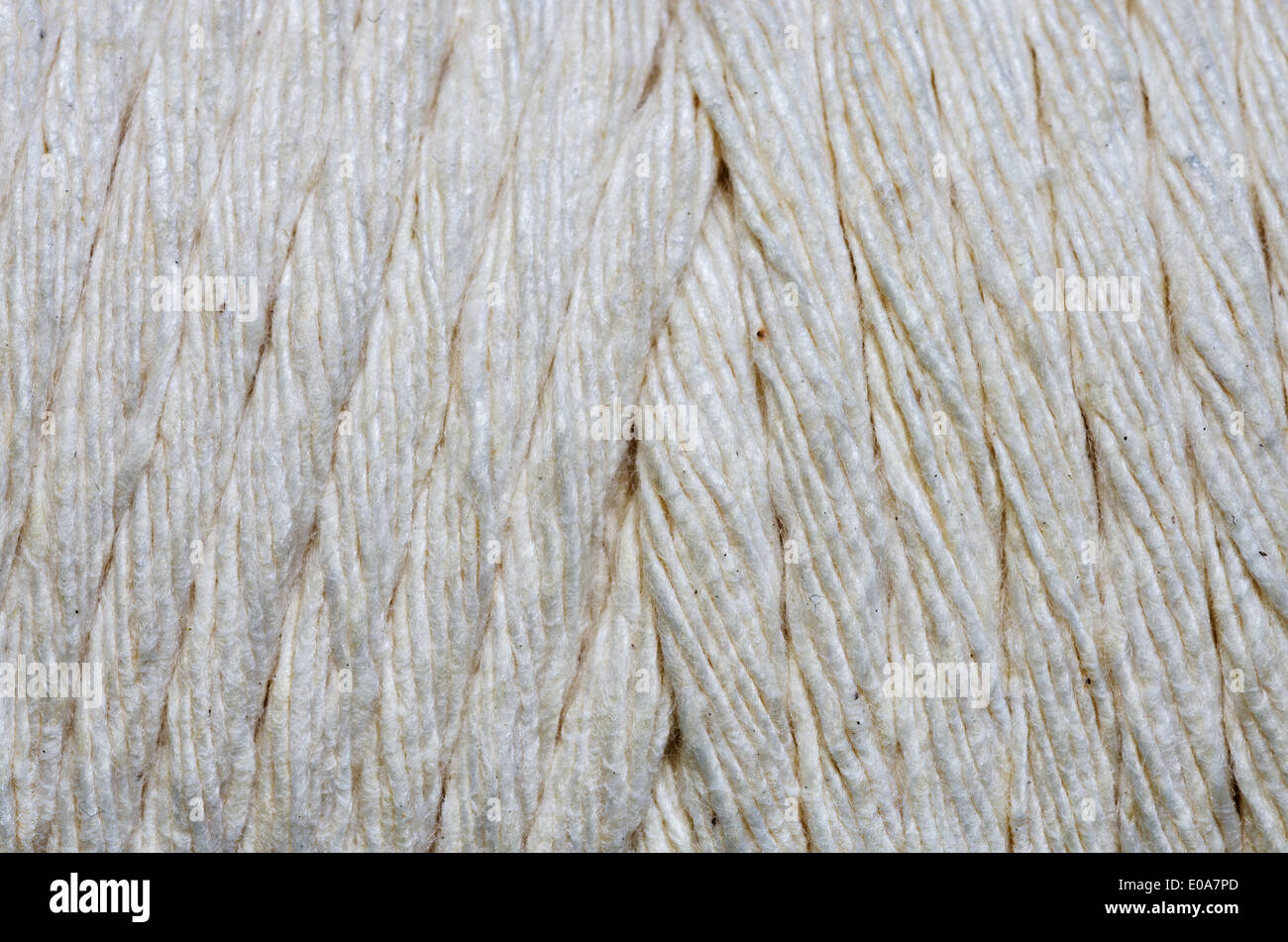 Makro-Bild von einer Spule Schnur für Hintergrund Stockfoto