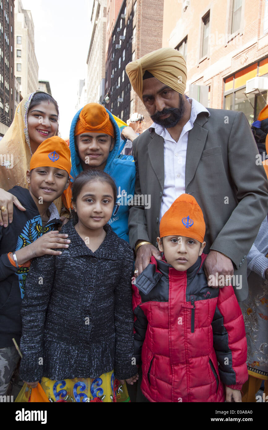 Jährliche Sikh Parade und Festival in der Madison Avenue in New York City Stockfoto
